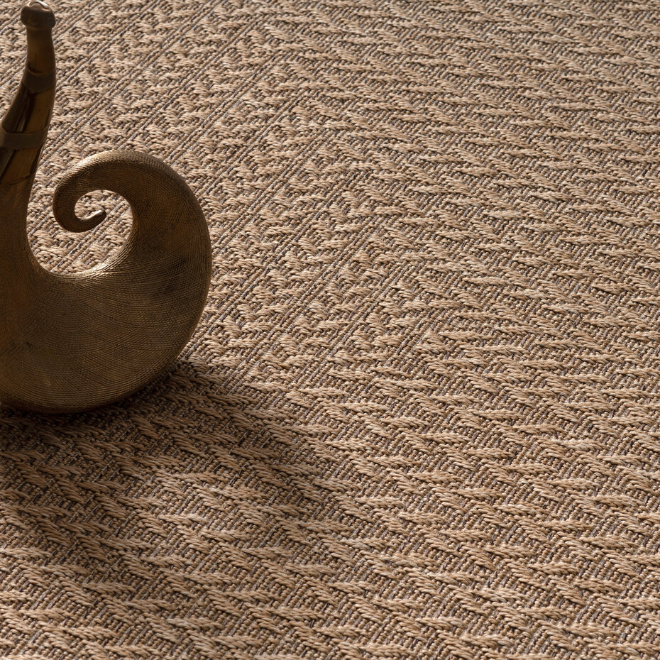 Jute binnen- en buitenkleed - Warilia Lijstmotief Beige