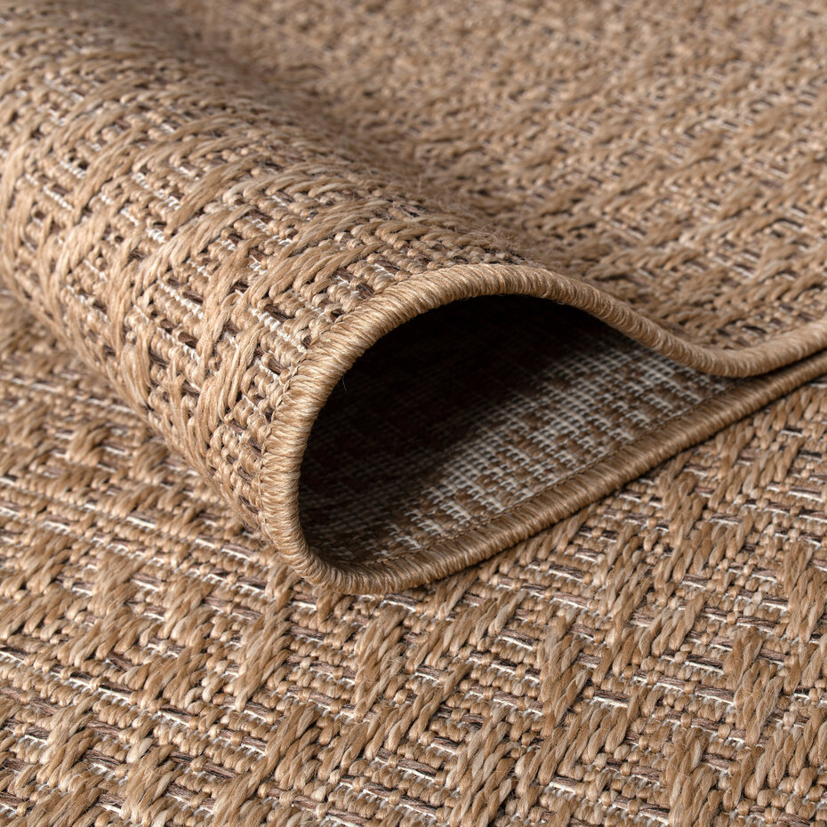 Jute binnen- en buitenkleed - Warilia Lijstmotief Beige