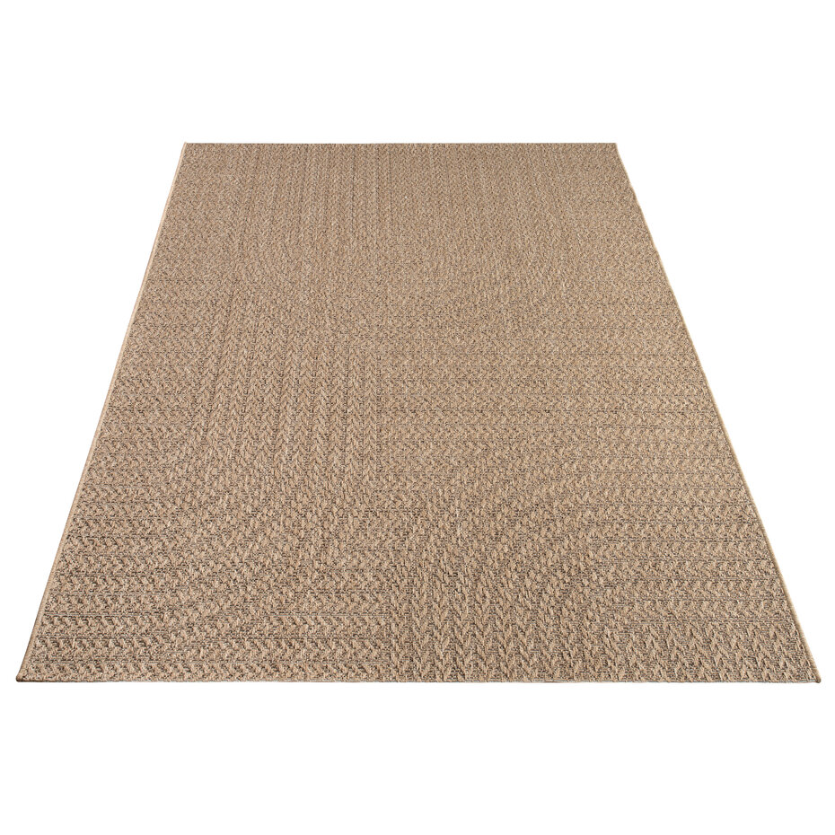 Jute binnen- en buitenkleed - Warilia Japandi Beige