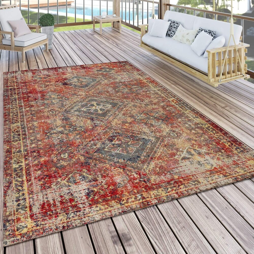 Binnen en Buitenkleed Artalli - Klassiek Vintage - Rood Binnen en Buitenkleed Artalli - Klassiek Vintage - Rood
