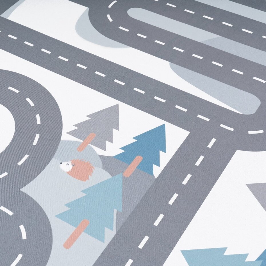 Auto speelkleed - Binola Snow Grijs Auto speelkleed - Binola Snow Grijs