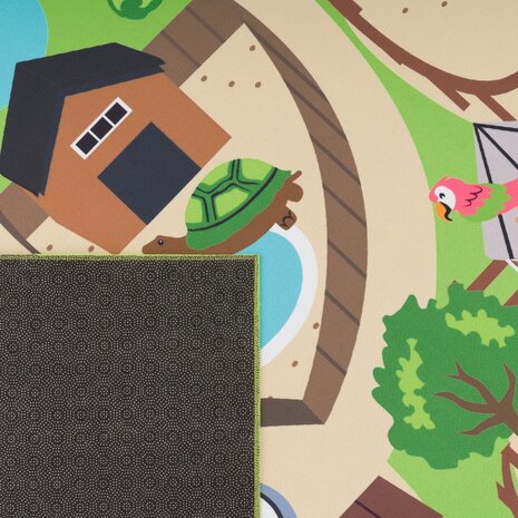 Speelkleed - Binola Dierentuin Groen/Beige
