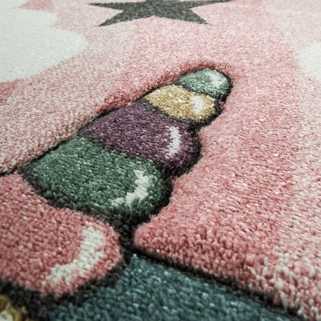 Kindervloerkleed - Cosena - Roze