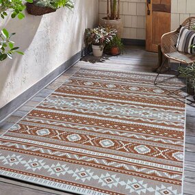 Omkeerbaar Binnen- En Buitenkleed - Terrazo Nomad Aztec Terra