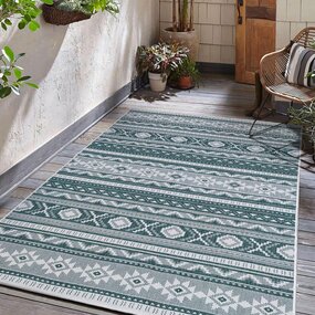 Omkeerbaar Binnen- En Buitenkleed - Terrazo Nomad Aztec Groen