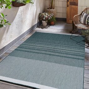 Omkeerbaar Binnen- En Buitenkleed - Terrazo Fade Groen