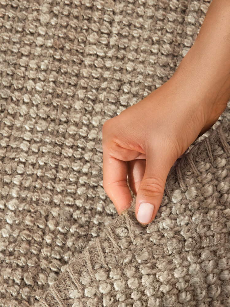 Jute vloerkleed rond -  Bouclé Jaipur Taupe