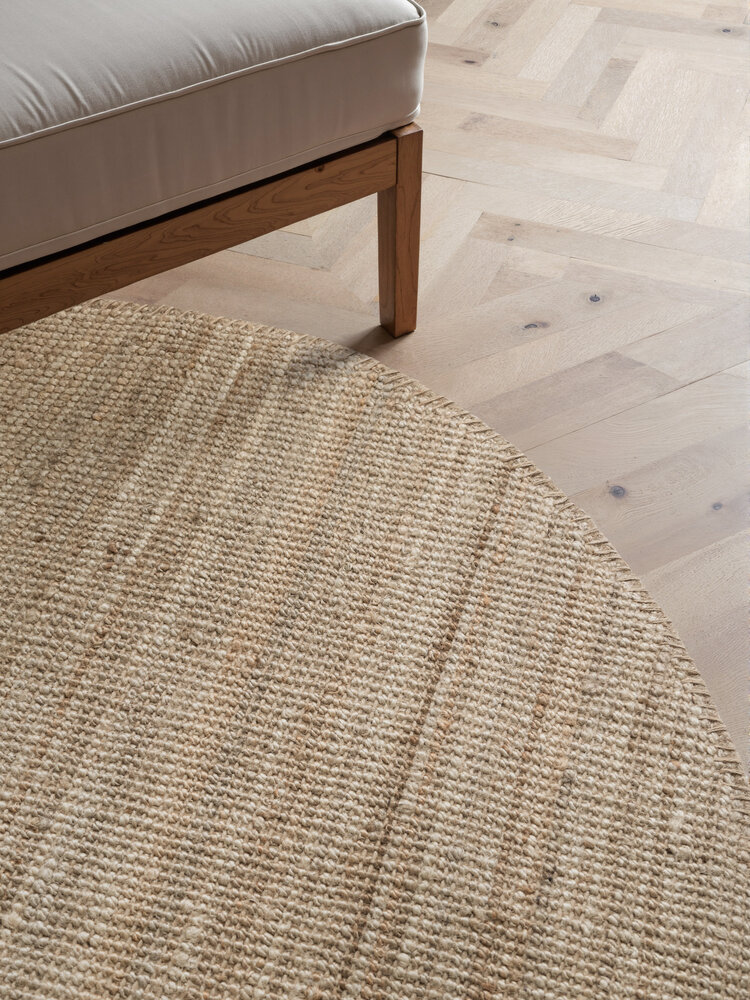 Jute vloerkleed rond -  Bouclé Jaipur Taupe