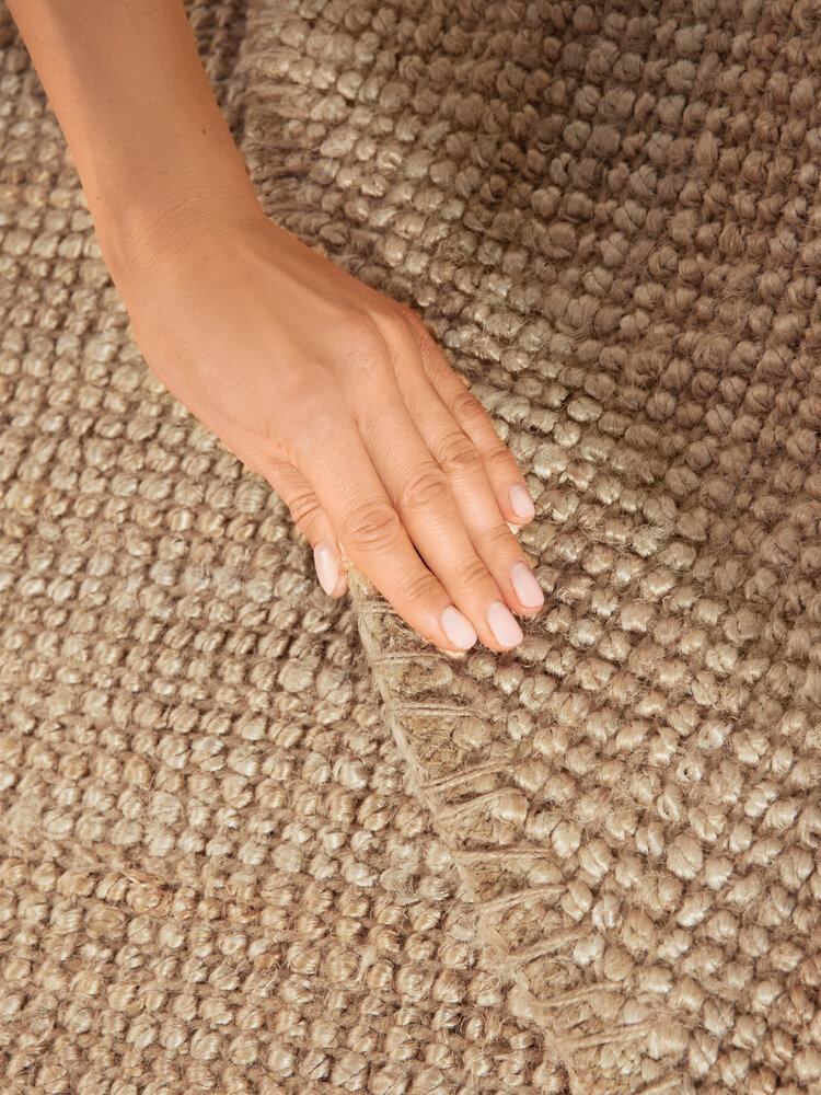 Jute vloerkleed rond - Bouclé Jaipur Naturel