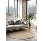 Rond Handgeweven Jute vloerkleed - Bouclé Jaipur Crème