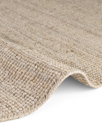 Rond Handgeweven Jute vloerkleed - Bouclé Jaipur Crème