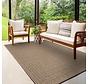 Jute binnen- en buitenkleed - Warilia Lijstmotief Beige