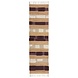 Loper Medina Blocks Jute Vloerkleed Naturel / Paars Loper Medina Blocks Jute Vloerkleed Naturel / Paars