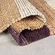 Loper Medina Blocks Jute Vloerkleed Naturel / Paars Loper Medina Blocks Jute Vloerkleed Naturel / Paars