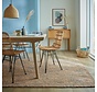 Jute vloerkleed - Boucle Naturel/Blauw