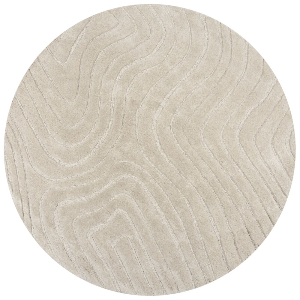 Rond wollen vloerkleed - Mesmerize Beige