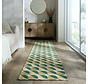 Geometrisch loper - Carlos Groen/Geel