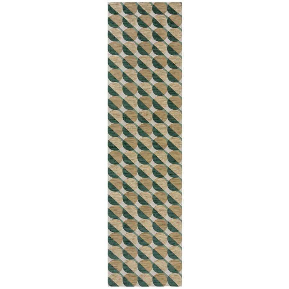 Geometrisch loper - Carlos Groen/Geel