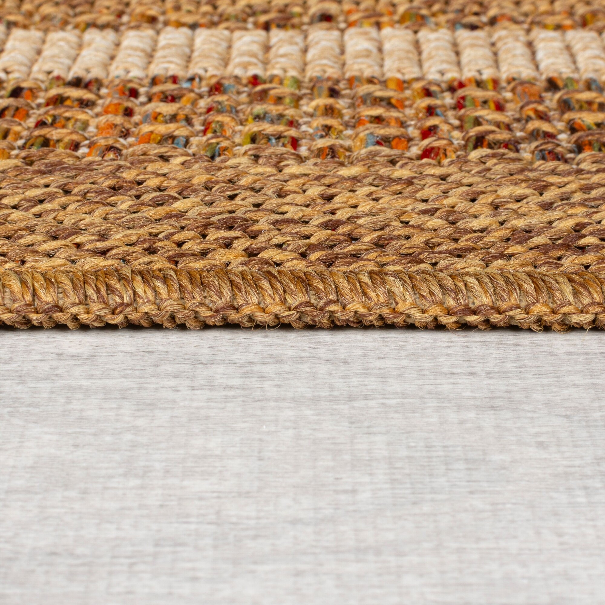 Rozenkelim Buitenkleed 120x180 Cm – Gemaakt Van 114 Gerecyclede PET-flessen, GRS & GoodWeave Gecertificeerd, Waterbestendig, Wasbaar, Voor Terras, Tuin, Balkon