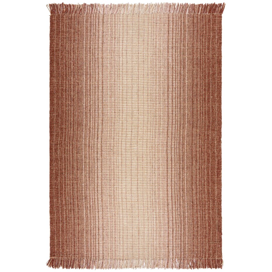 Jute vloerkleed - Ombre Rood