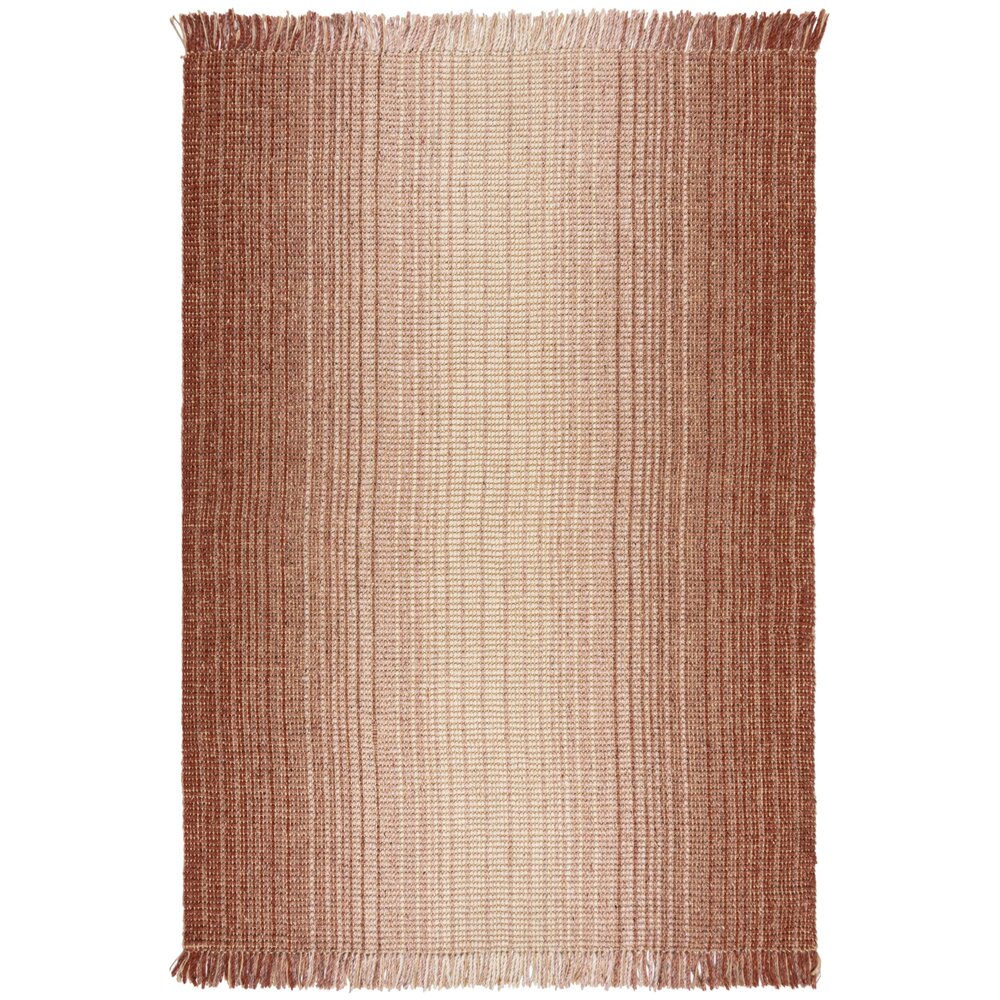 Jute vloerkleed - Ombre Rood Jute vloerkleed - Ombre Rood