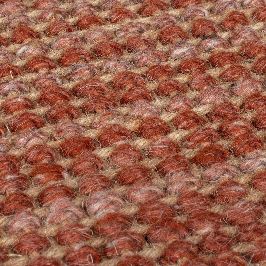 Jute vloerkleed - Ombre Rood