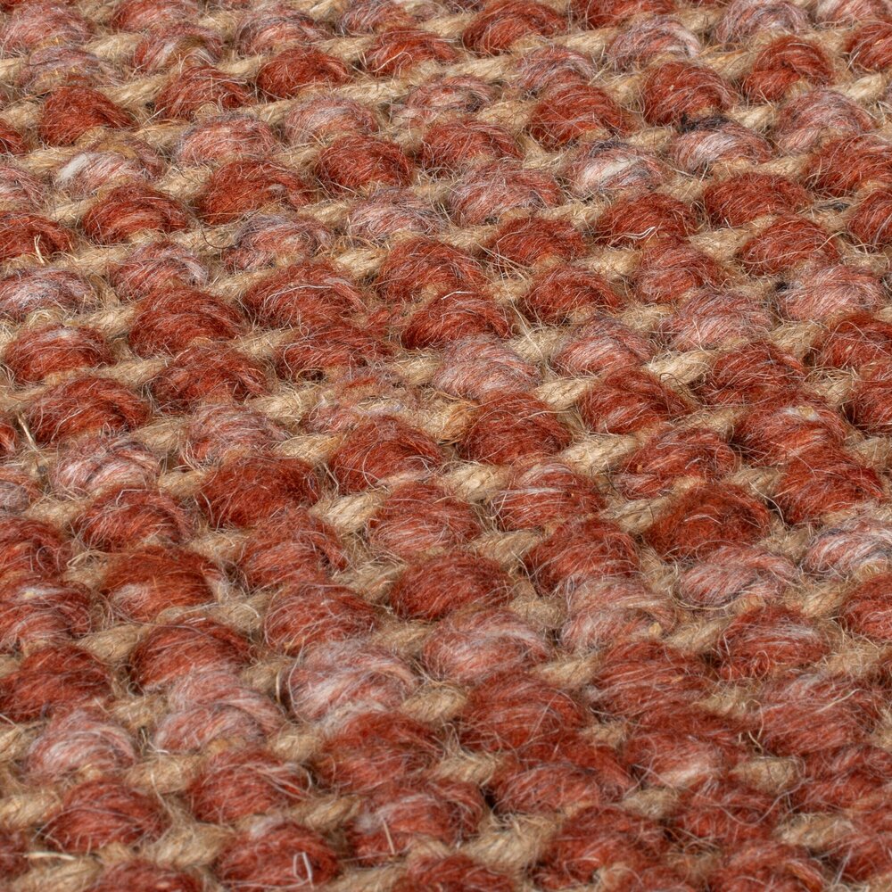 Jute vloerkleed - Ombre Rood Jute vloerkleed - Ombre Rood