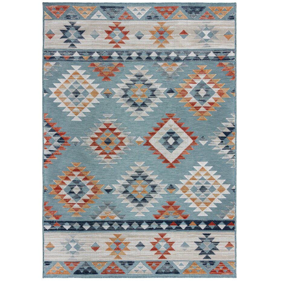 Binnen & Buitenkleed Avery - Blauw Binnen & Buitenkleed Avery - Blauw