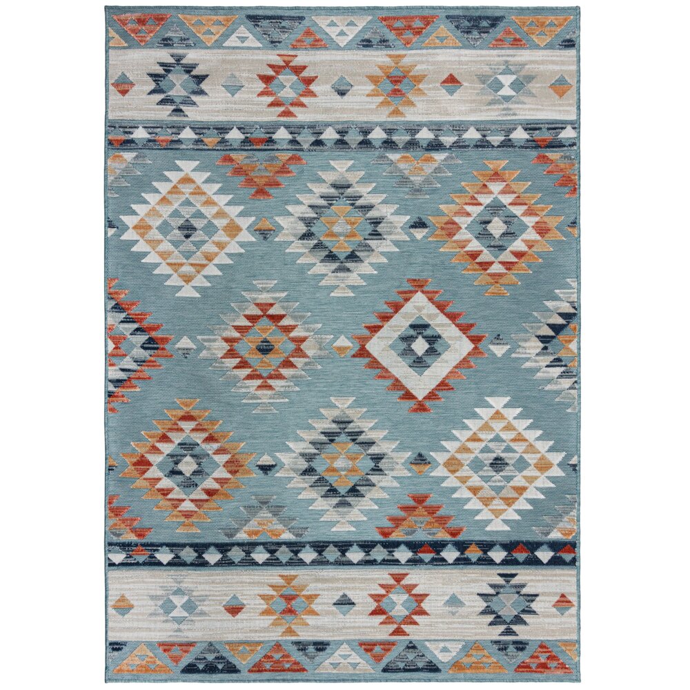 Binnen & Buitenkleed Avery - Blauw Binnen & Buitenkleed Avery - Blauw