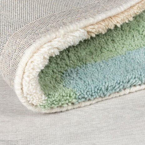 Hoogpolig Vloerkleed Zagora - Shaggy Wol - Multi