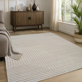 Modern vloerkleed - Eliora Geo Crème