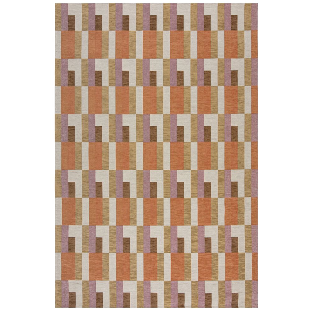 Geometrisch vloerkleed - Riley Block Terracotta Geometrisch vloerkleed - Riley Block Terracotta