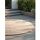 Rond Omkeerbaar Binnen en Buitenkleed - Liora - Jute Wit Rond Omkeerbaar Binnen en Buitenkleed - Liora - Jute Wit