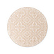 Rond Omkeerbaar Binnen en Buitenkleed - Rosel - Jute Wit Rond Omkeerbaar Binnen en Buitenkleed - Rosel - Jute Wit