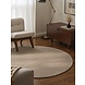 Wollen Japandi vloerkleed - Eleni Rond Beige Wollen Japandi vloerkleed - Eleni Rond Beige