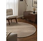 Wollen Japandi vloerkleed - Eleni Rond Beige