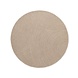 Wollen Japandi vloerkleed - Eleni Rond Beige Wollen Japandi vloerkleed - Eleni Rond Beige