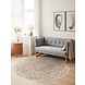 Rond Laagpolig Vloerkleed - Gloria - Cavallo Beige Rond Laagpolig Vloerkleed - Gloria - Cavallo Beige