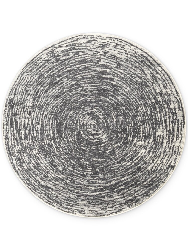 Rond vloerkleed - Gloria Grijs/Creme Rond vloerkleed - Gloria Grijs/Creme