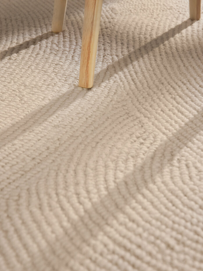 Wollen Japandi vloerkleed - Calmio Crème