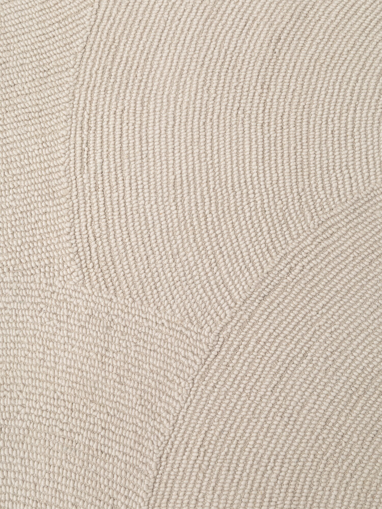 Wollen Japandi vloerkleed - Calmio Crème