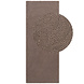 Wollen Japandi Loper - Eleni Rond Taupe Wollen Japandi Loper - Eleni Rond Taupe