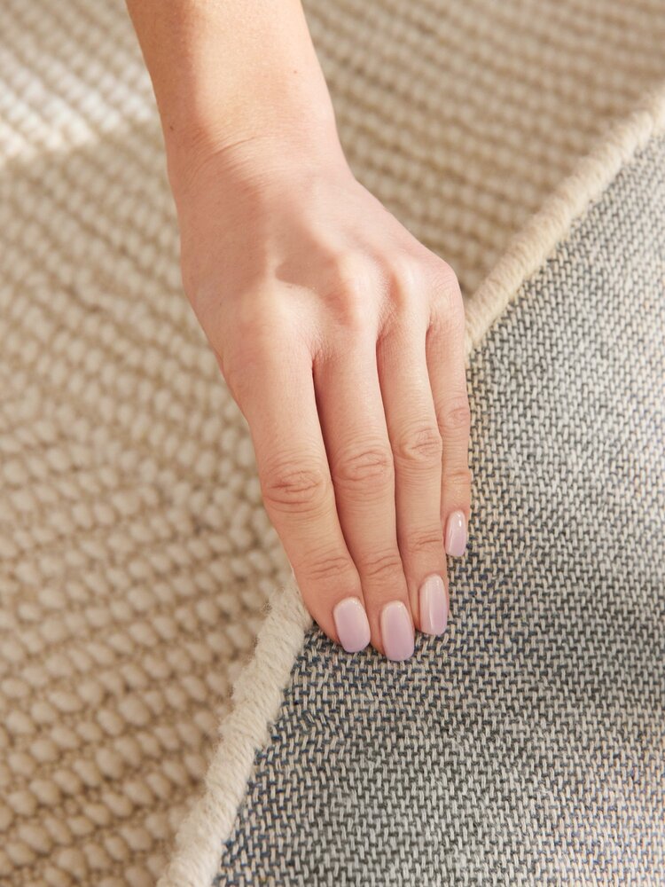 Wollen Japandi vloerkleed - Eleni Rond Crème Wollen Japandi vloerkleed - Eleni Rond Crème