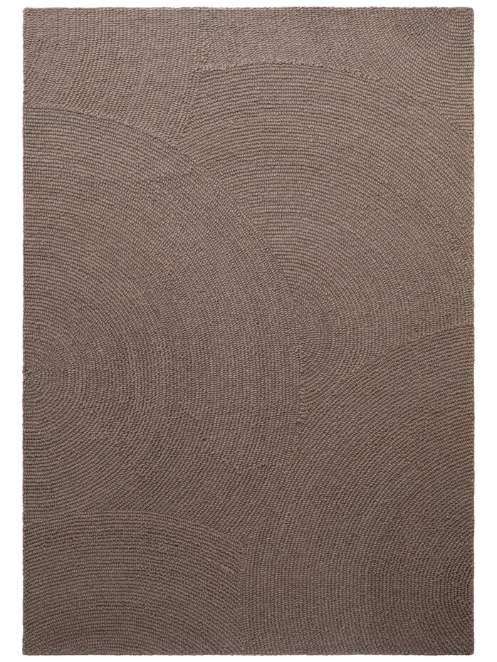 Wollen Japandi vloerkleed - Calmio Taupe