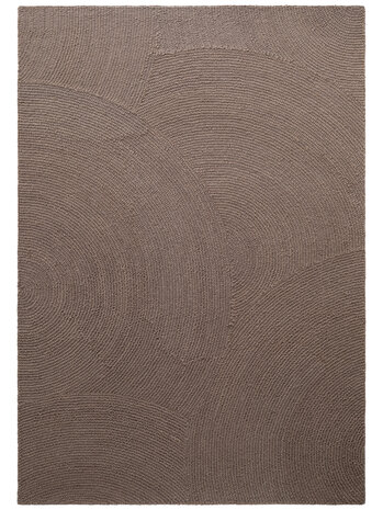 Wollen Japandi vloerkleed - Eleni Taupe