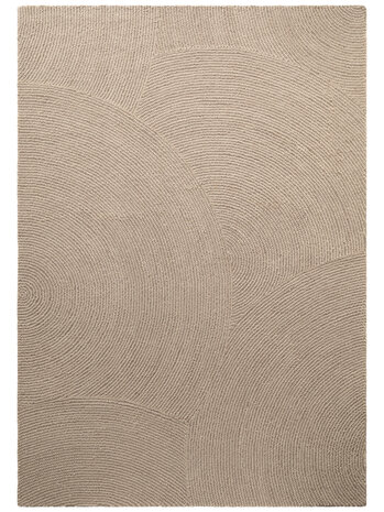 Wollen Japandi vloerkleed - Eleni Beige