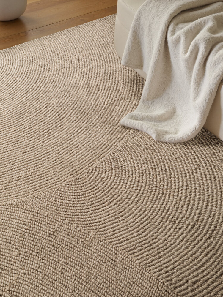 Wollen Japandi vloerkleed - Calmio Beige