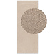 Wollen Japandi Loper - Eleni Rond Beige Wollen Japandi Loper - Eleni Rond Beige