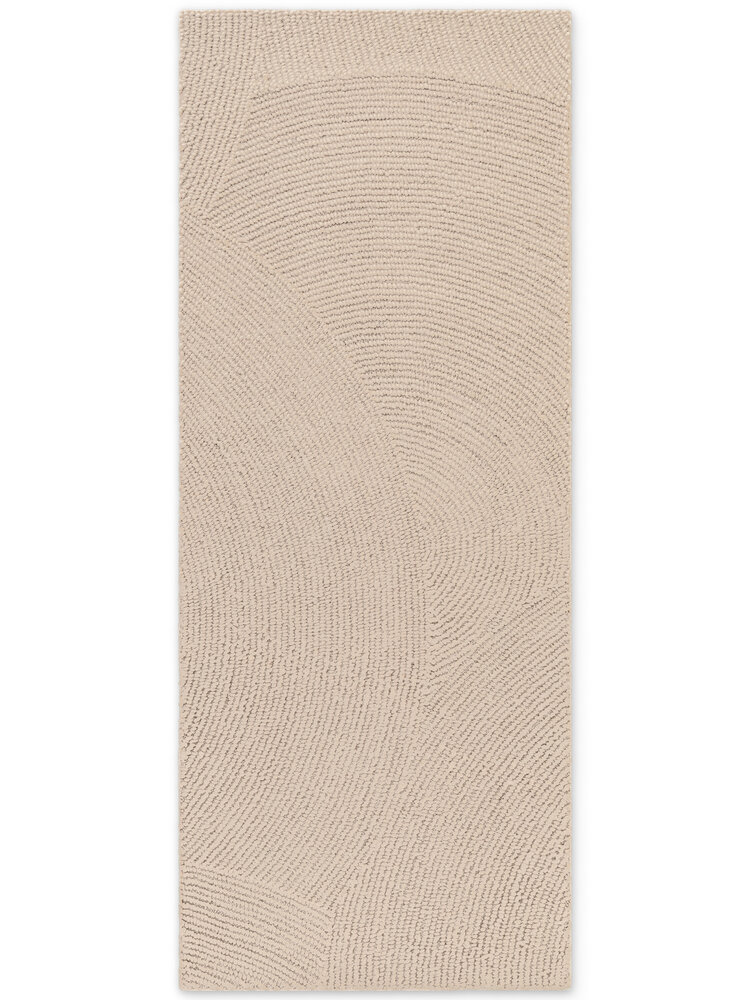 Wollen Japandi Loper - Eleni Beige