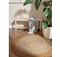 Jute vloerkleed - Looma Rond Crème/Naturel